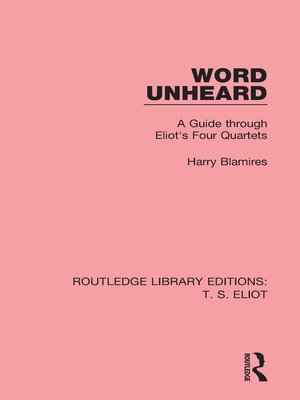 cover image of Word Unheard